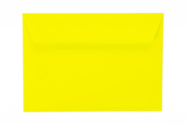 Briefumschläge DIN C6 haftklebend, Neon Gelb