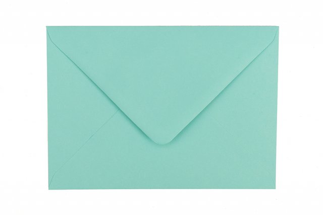 Briefumschläge DIN B6, Blaugrün