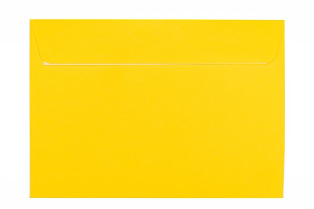 Briefumschläge DIN C5 haftklebend, Gelb
