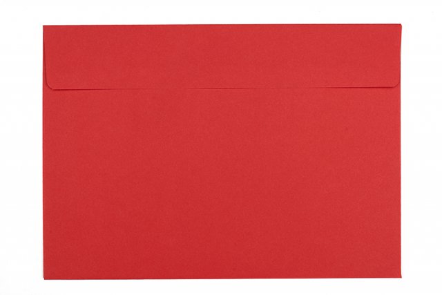 Briefumschläge DIN C5 haftklebend, Rot