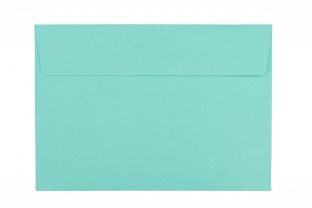 Briefumschläge DIN C6 haftklebend, Blaugrün