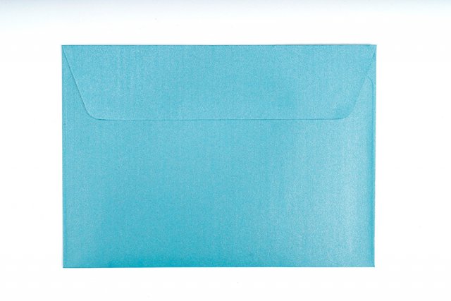Briefumschläge DIN C6 haftklebend, Perlmutt Blau