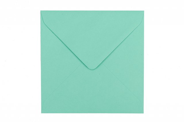 Briefumschläge Quadratisch 155x155 mm, Blaugrün