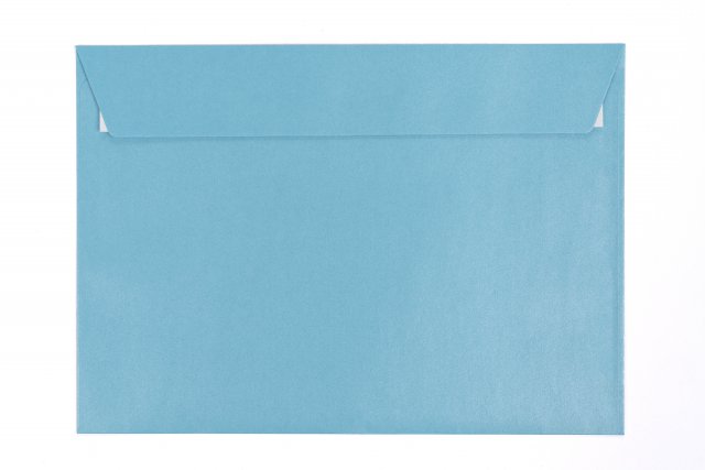 Briefumschläge DIN C5 haftklebend, Perlmutt Blau