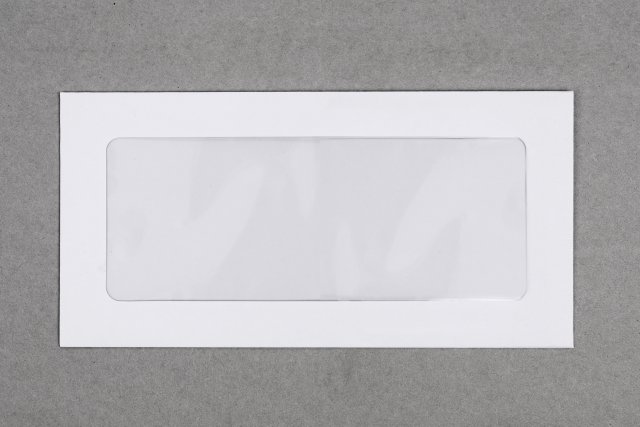 Briefumschläge DIN Lang mit Panorama-Fenster, Weiß