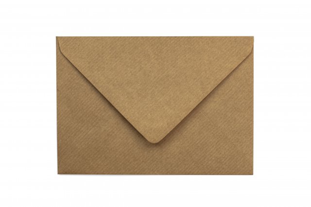 Briefumschläge DIN B6, Natron-Kraftpapier gerippt