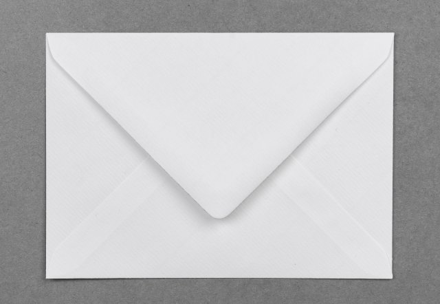 Briefumschläge DIN C6, Weiß gerippt