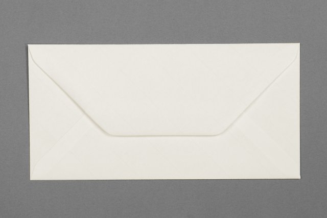 Briefumschläge DIN lang, Weiß gerippt