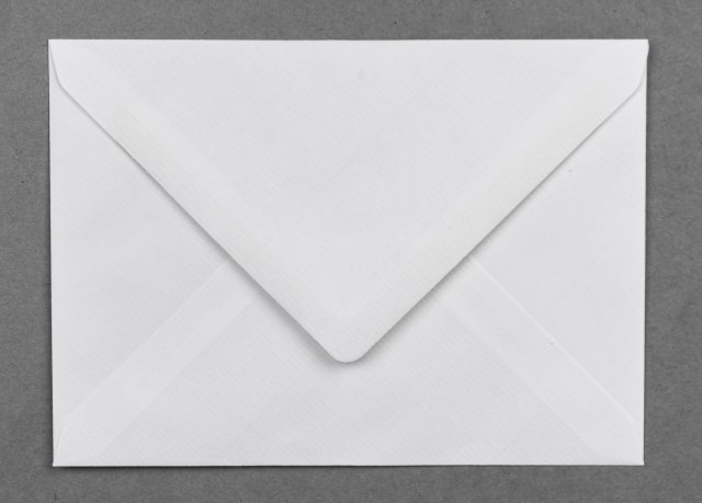Briefumschläge DIN B6, Weiß gerippt
