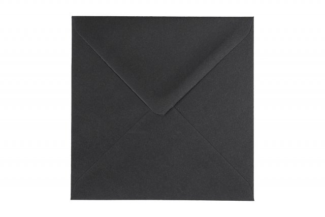 Briefumschläge Quadratisch 140x140 mm, Schwarz