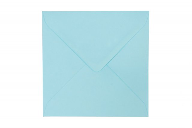 Briefumschläge Quadratisch 155x155 mm, Pastellblau