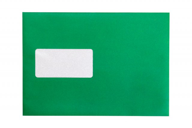 Briefumschläge DIN C5 haftklebend mit Fenster, Druck Grün