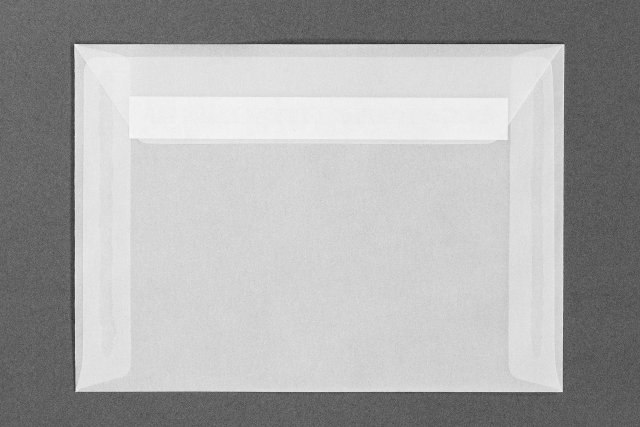 Briefumschläge DIN B6 haftklebend, Transparent