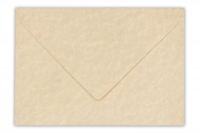 Briefumschläge DIN C6, marmoriert Braun