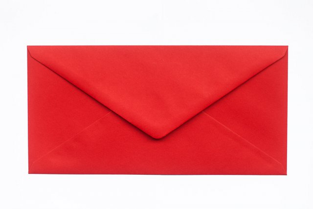 Briefumschläge DIN lang, Rot