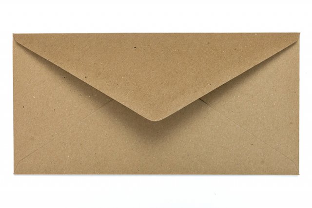 Briefumschläge DIN lang, Kraftpapier