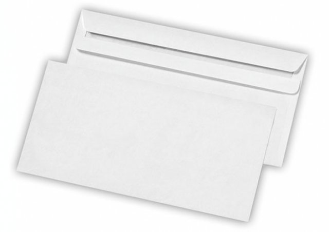 Briefumschläge DIN lang, Weiß