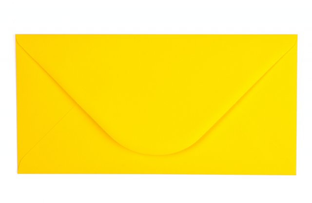 Briefumschläge DIN lang, Gelborange