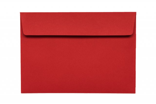 Briefumschläge DIN C6 haftklebend, Rot