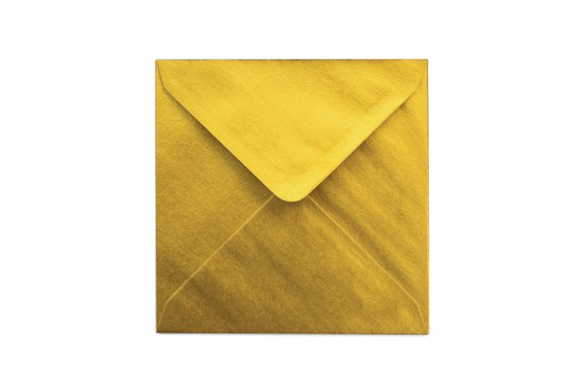Briefumschläge Quadratisch 130x130 mm, Gold