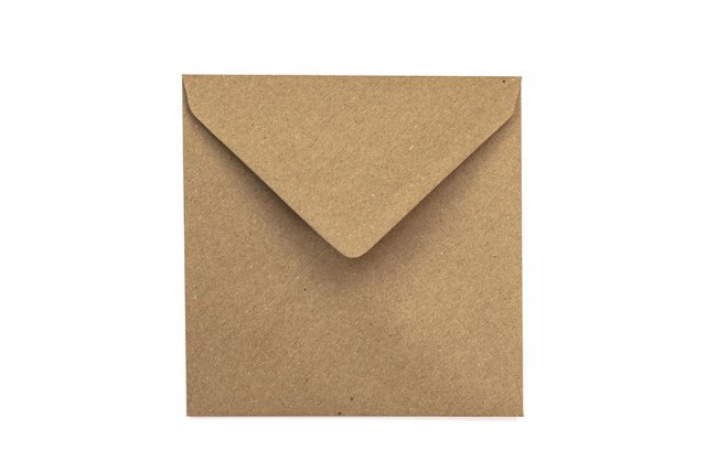 Briefumschläge Quadratisch 130x130 mm, Kraftpapier