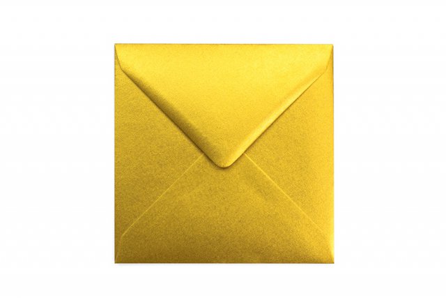 Briefumschläge Quadratisch 155x155 mm, Gold