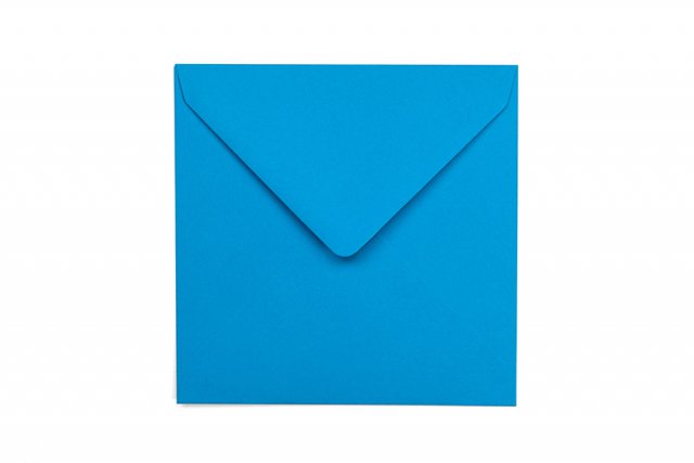 Briefumschläge Quadratisch 155 x 155 mm, Blau