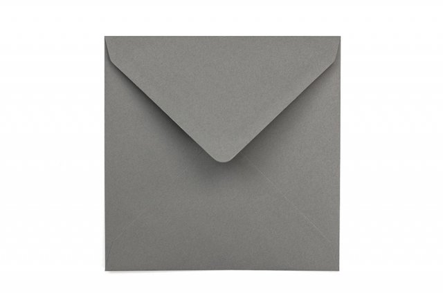 Briefumschläge Quadratisch 155x155 mm, Dunkelgrau