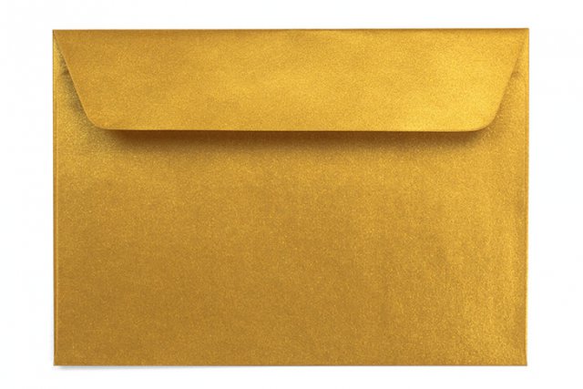 Briefumschläge DIN C6 haftklebend, Gold