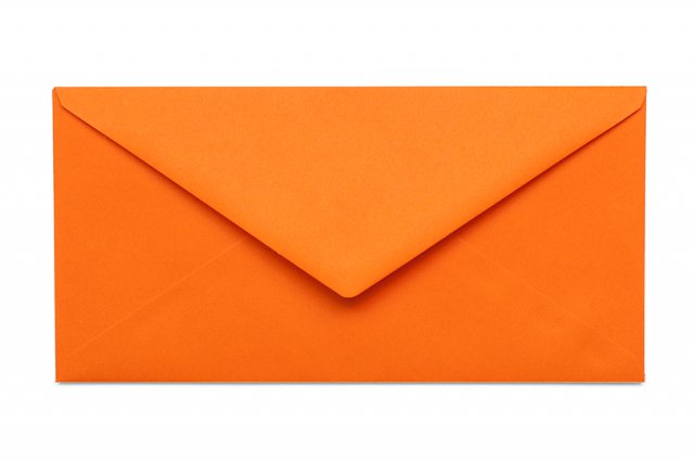 Briefumschläge DIN lang, Orange