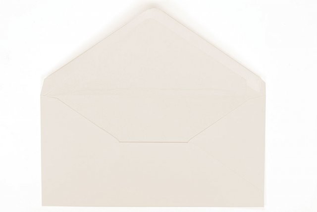 Briefumschläge DIN lang, Creme-Weiß mit Innenfutter