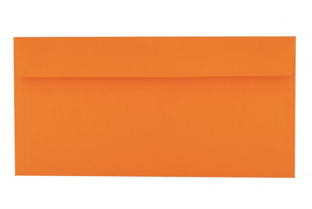 Briefumschläge DIN Lang haftklebend, Orange