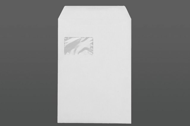 Briefumschläge DIN C4, Weiß mit Fenster
