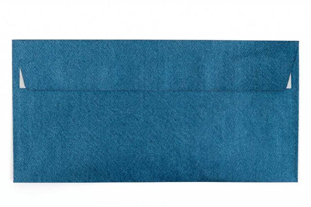 Briefumschläge DIN Lang haftklebend, Blau Metallic Struktur