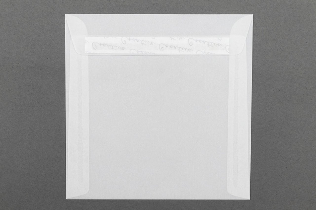 250 Briefumschläge Briefkuverts Kuverts transparent quadratisch 16x16 cm EDEL